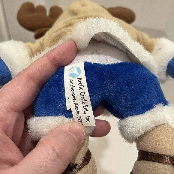 Arctic Circle Alaska Moose Plush Snow Shoes 8" Stuffed Animal Alaskan Friends - Picture 10 of 10